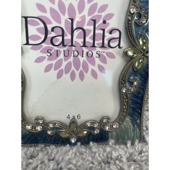 Dahlia Studios 4x6 Picture Frame Photo Decorative Blue Gems Home Decor - Picture 7 of 8